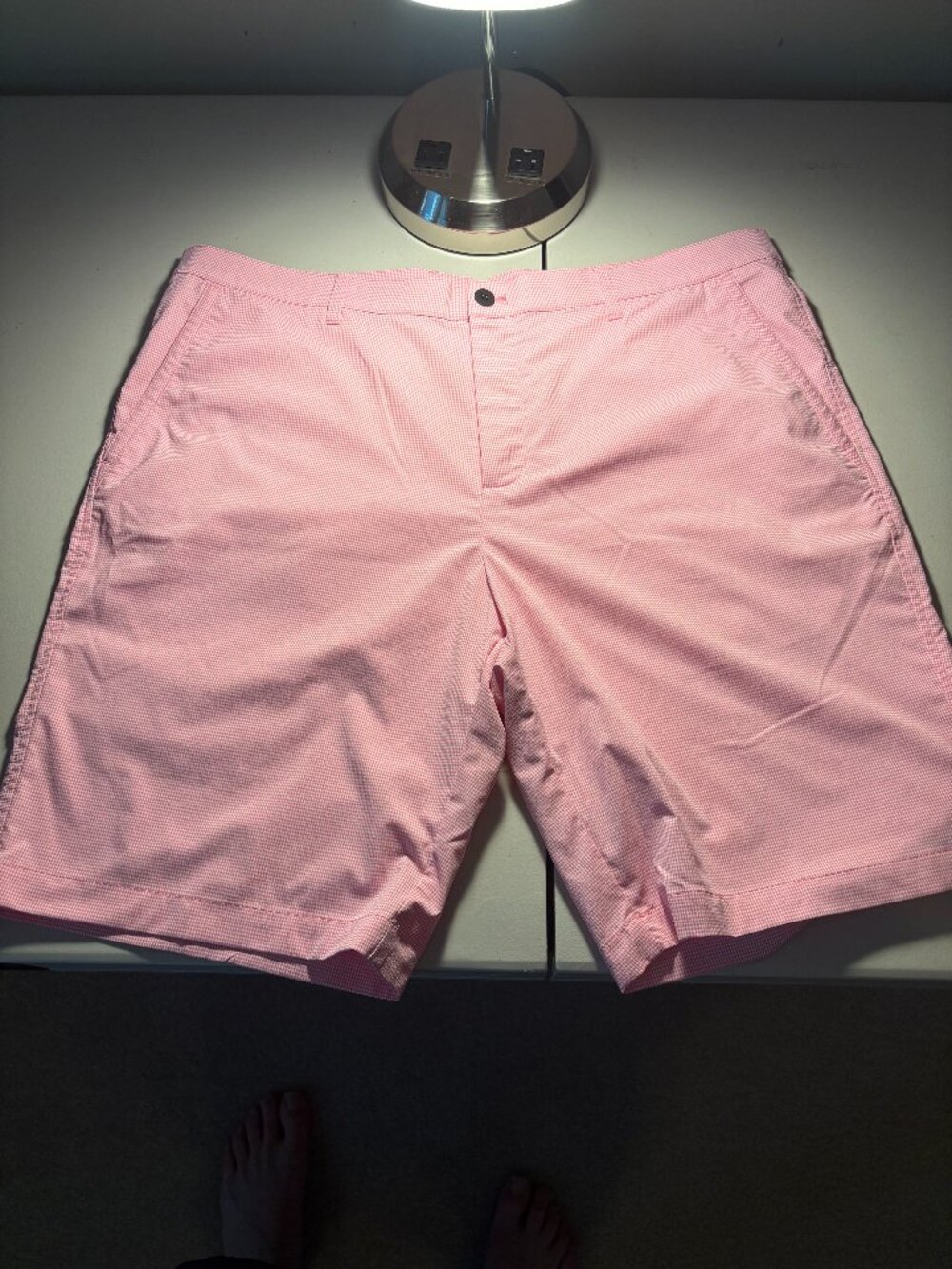 Dunning Pink/white Golf Shorts size 38